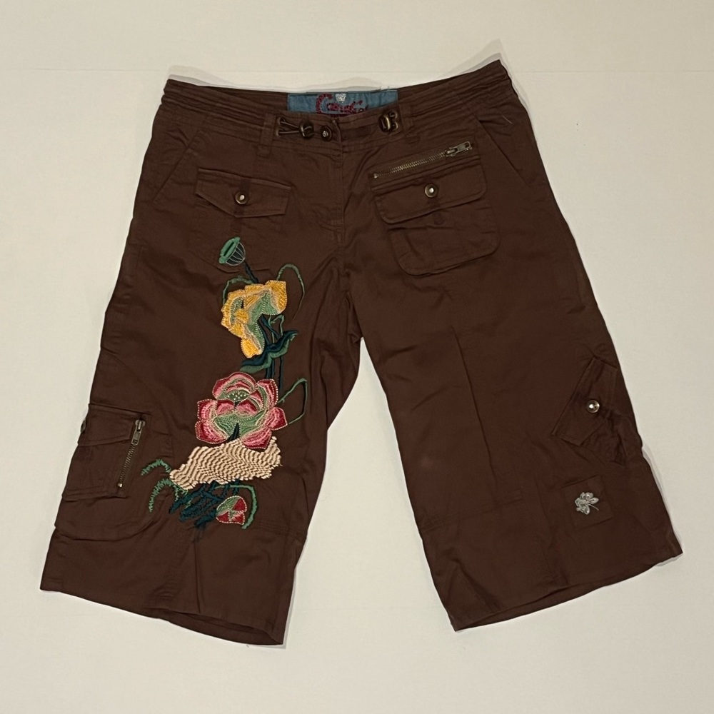 Vintage Candies Brown Floral Shorts